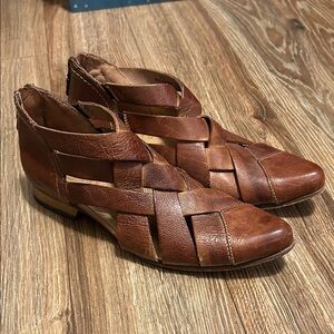 BED|STU Genuine Leather Sandals Size 7.5 Brittany Sandal